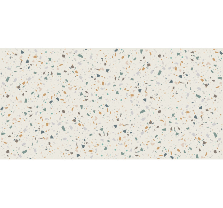 Beige roller blind with beige terrazzo motif - TenStickers