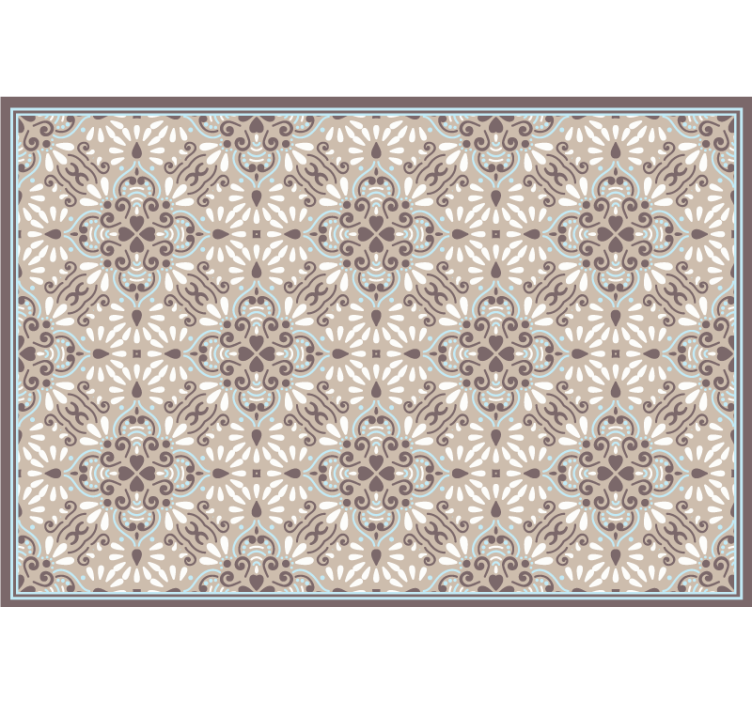 Beige roller blind beige white mosaic - TenStickers