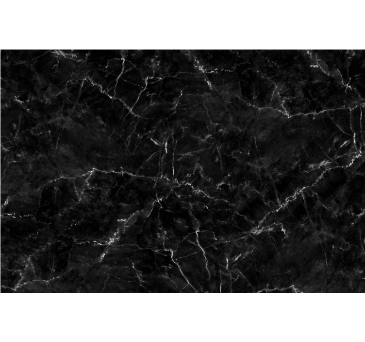 Bedroom roller blind in kitchen black marble - TenStickers