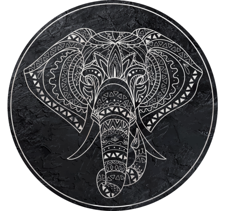 Bedroom roller blind with elephant marble design - TenStickers