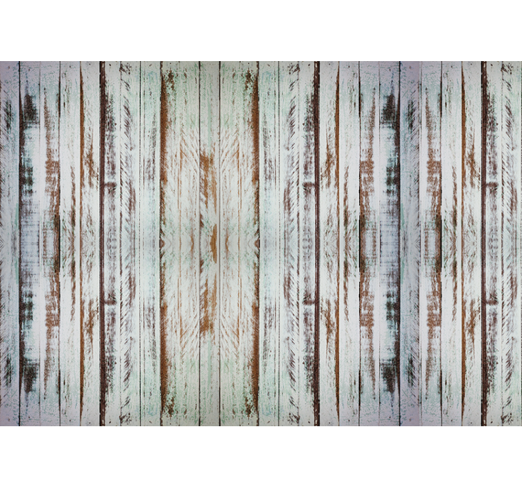 Bedroom roller blind with stripped wood design - TenStickers