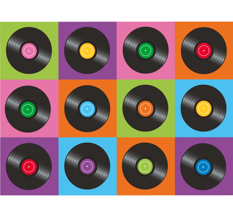 Bedroom roller blind kitchen vinyl plate set - TenStickers