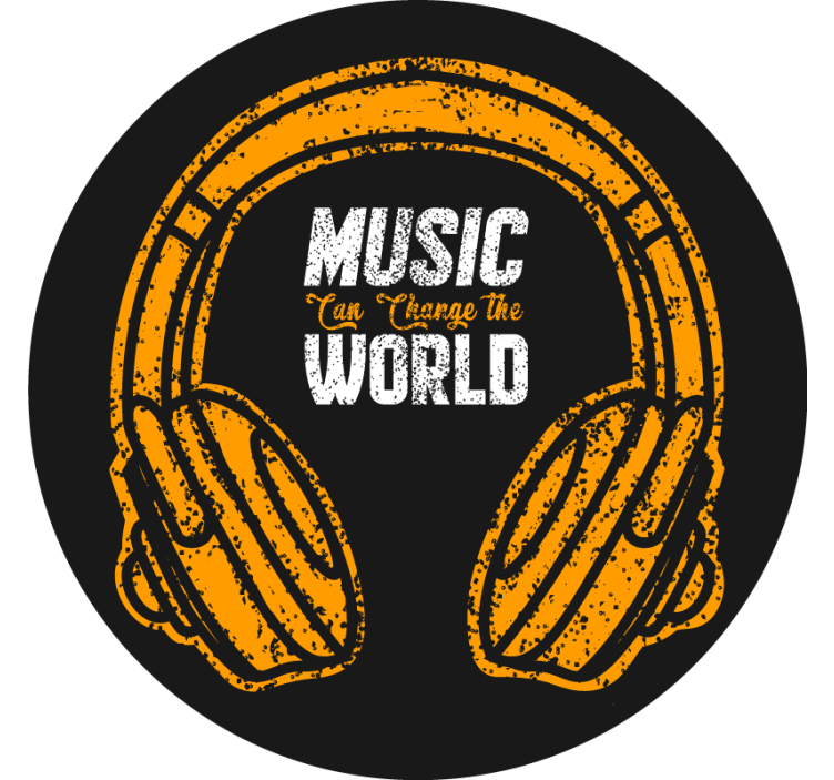Teenage bedroom roller blind music transforms the world - TenStickers