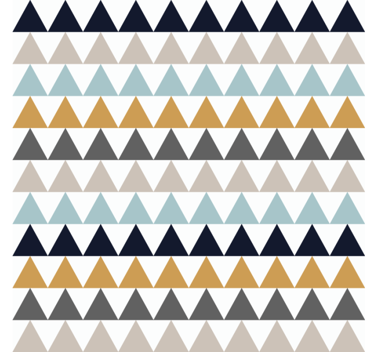 Bedroom roller blind sober nordic triangles - TenStickers