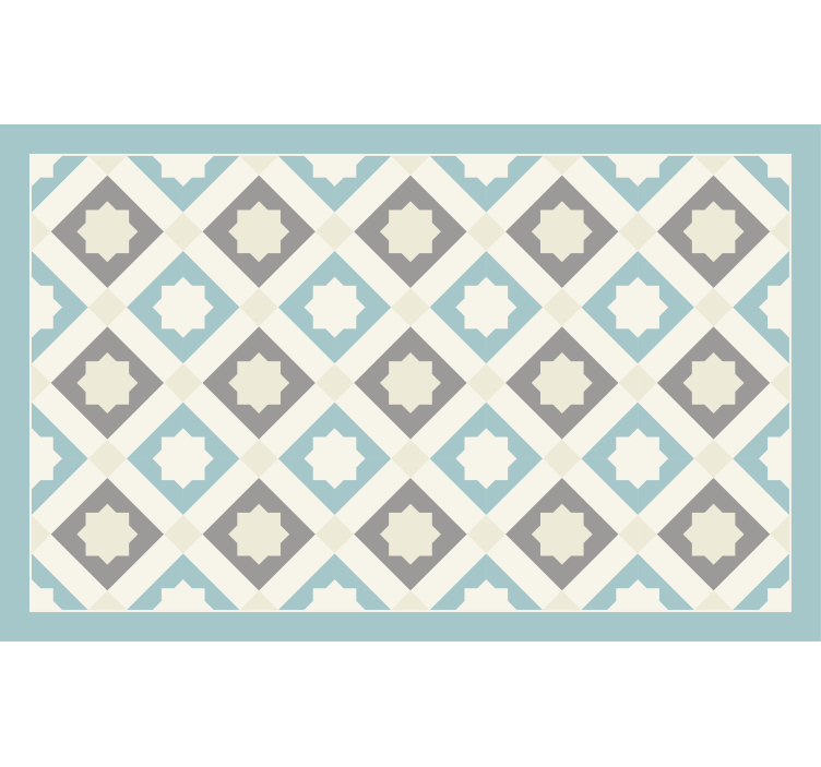 Bedroom roller blind light blue modern stars - TenStickers