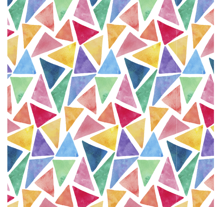 Colorful triangles bedroom roller blind - TenStickers