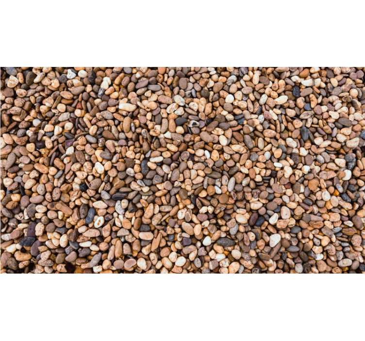Bedroom roller blind with sea pebble design - TenStickers