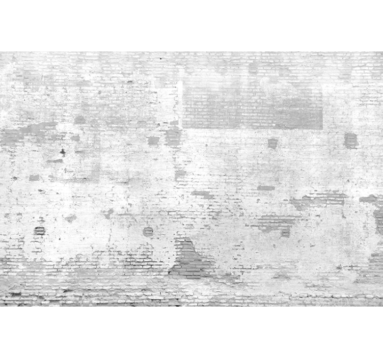 White roller blind for white weathered wall - TenStickers