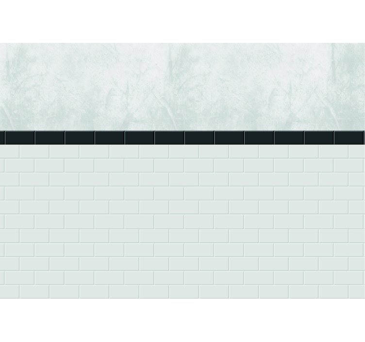 White roller blind white tiles - TenStickers