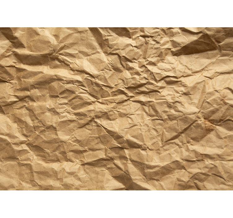 Beige roller blind with brown crumpled paper - TenStickers