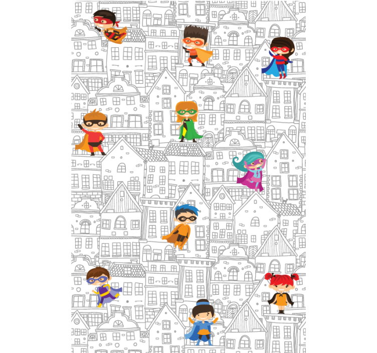 Urban Superheroes superhero roller blind - TenStickers