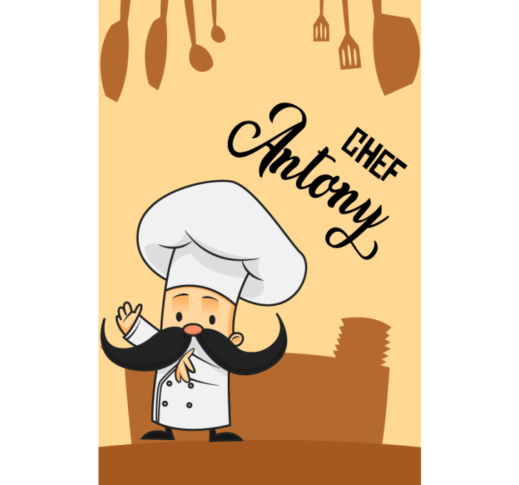 Chef Custom printed window shade - TenStickers