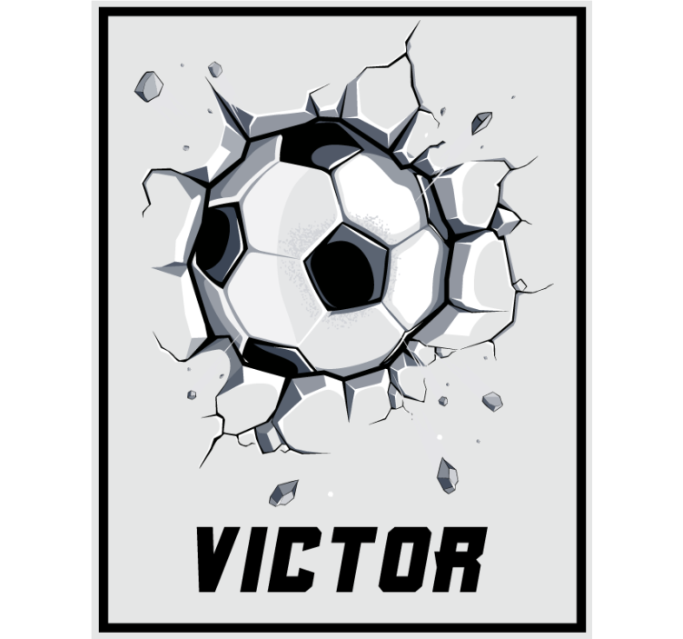 Breaking ball Custom printed window shade - TenStickers