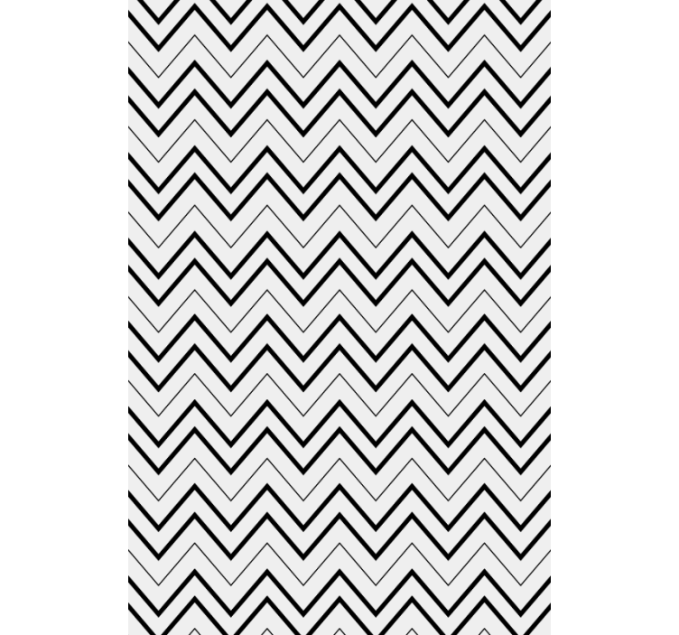 Zig zag gray stripes modern blind - TenStickers