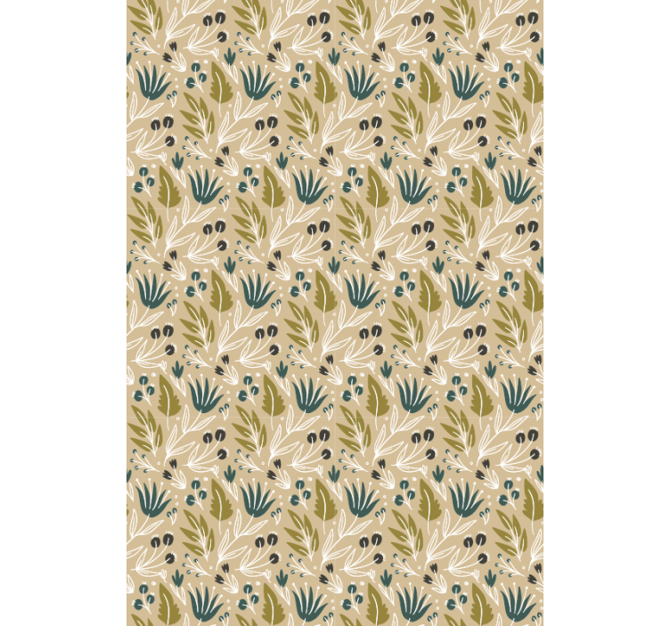 Flowers Classic roller blind - TenStickers