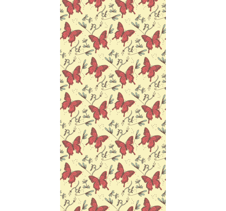 Garden Style butterfly roller blind - TenStickers