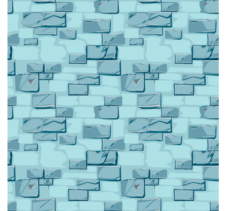 Blue Stone Bricks texture and pattern roller blind - TenStickers
