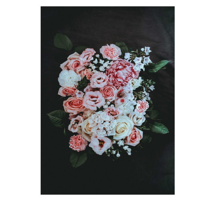 Blooming Floral Arrangement flower roller blind - TenStickers