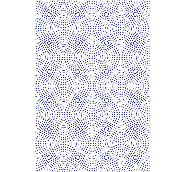 Blue dotted pattern Living room blind - TenStickers