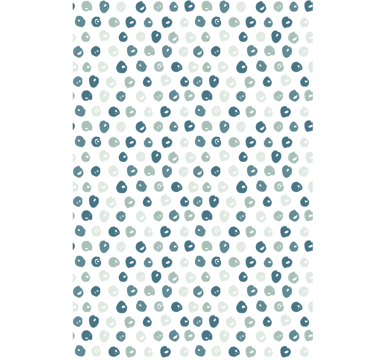 Blue painted dots living room roller blind - TenStickers