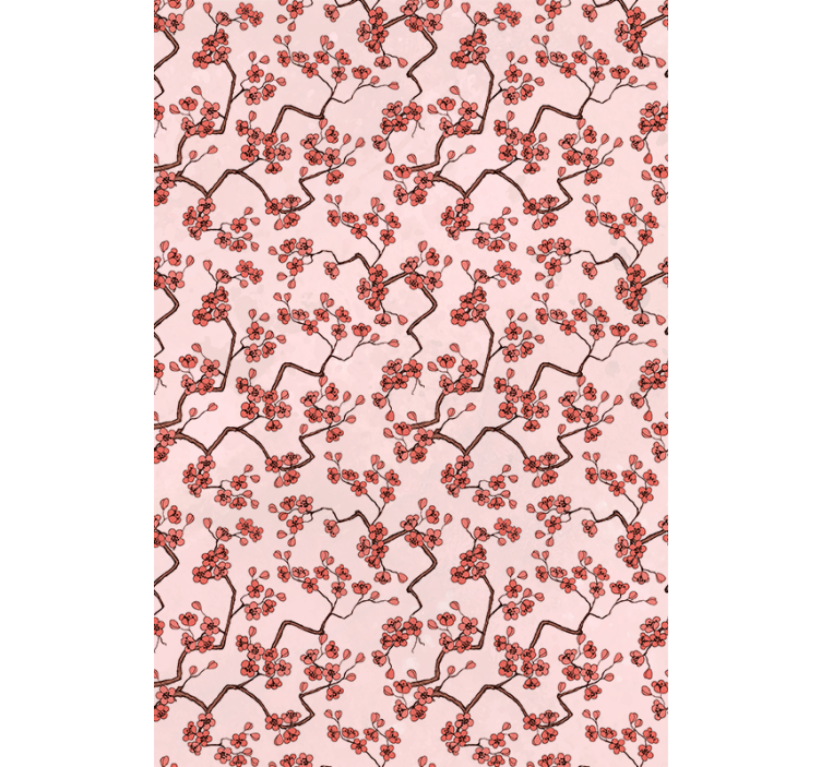 Cherry Blossom Branches flowers and plants roller blind - TenStickers