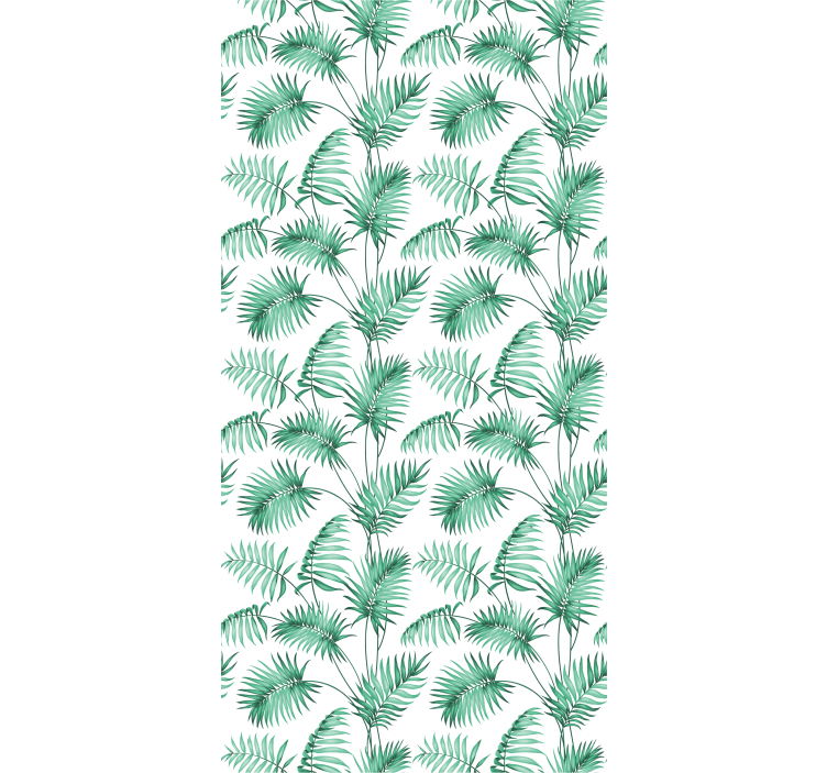Lush Green Foliage flowers and plants roller blind - TenStickers