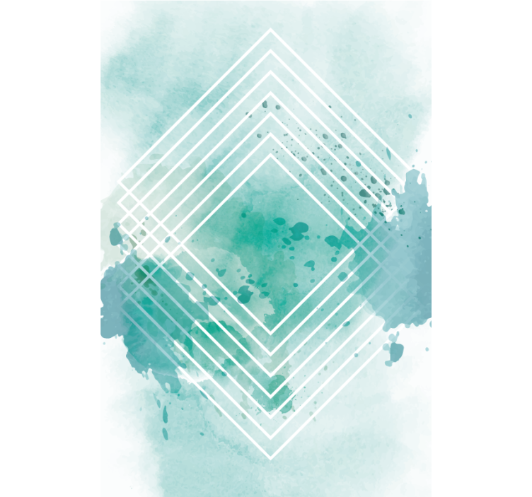 Geometric Watercolor Pattern modern roller blind - TenStickers