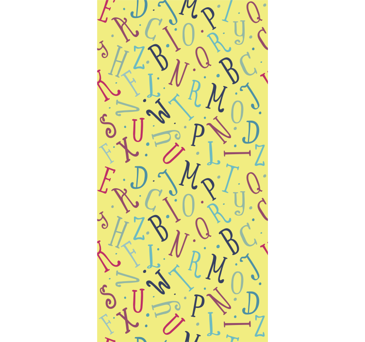 Colorful Alphabet Letters text roller blind - TenStickers
