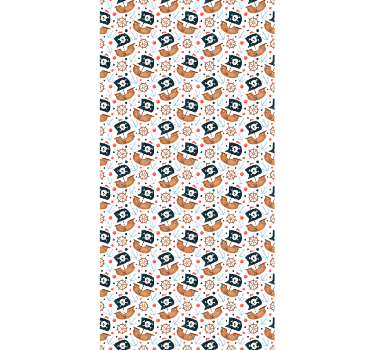 Pirate ship pattern children room roller blind - TenStickers