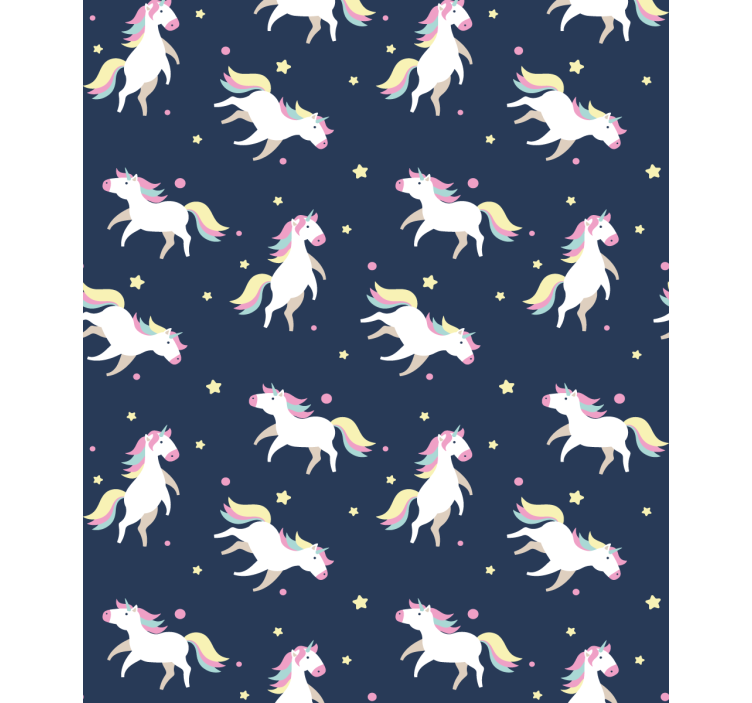 Hand drawn unicorn pattern Childrens blind - TenStickers