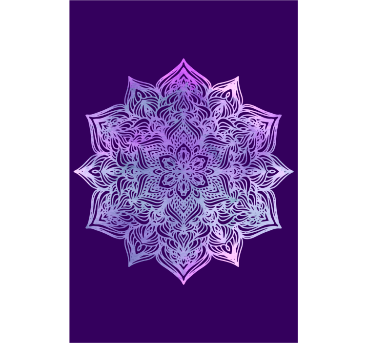 Purple mandala shape.. Zen blind - TenStickers
