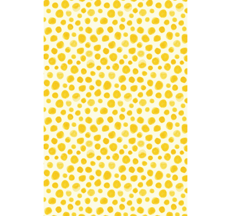 Watercolor yellow dots Original roller blind - TenStickers