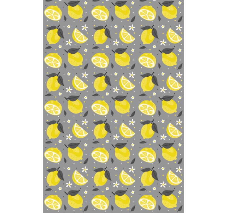 Lemon Slice Pattern fruit and vegetable roller blind - TenStickers