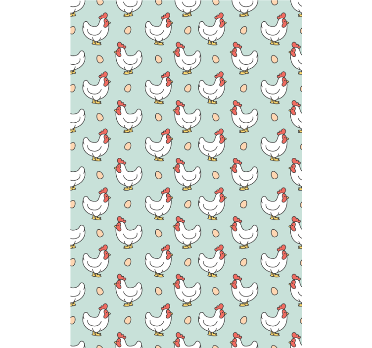 Light colors chicken egg pattern animal blind - TenStickers