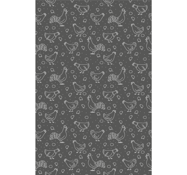Chickens and Eggs animal roller blind - TenStickers