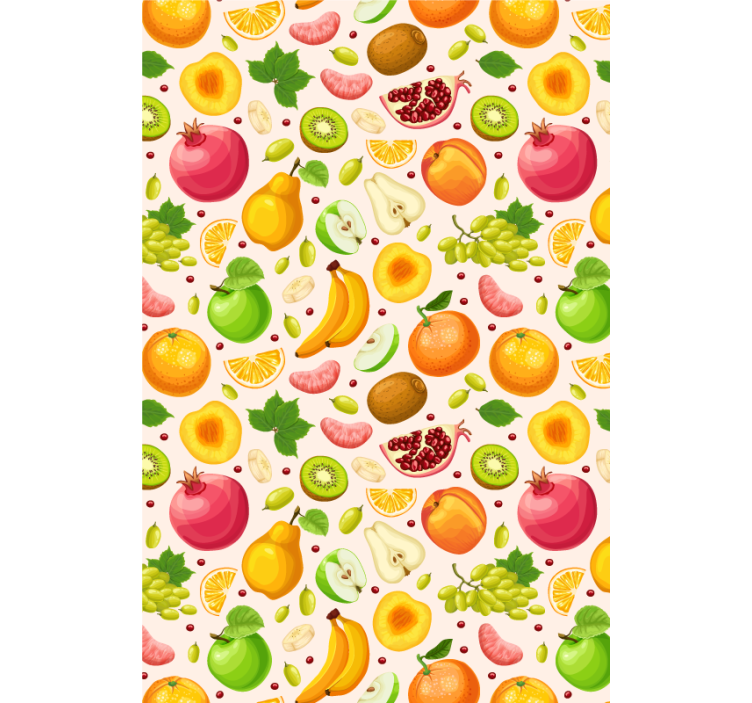 Fruits slices and vegetable blind - TenStickers