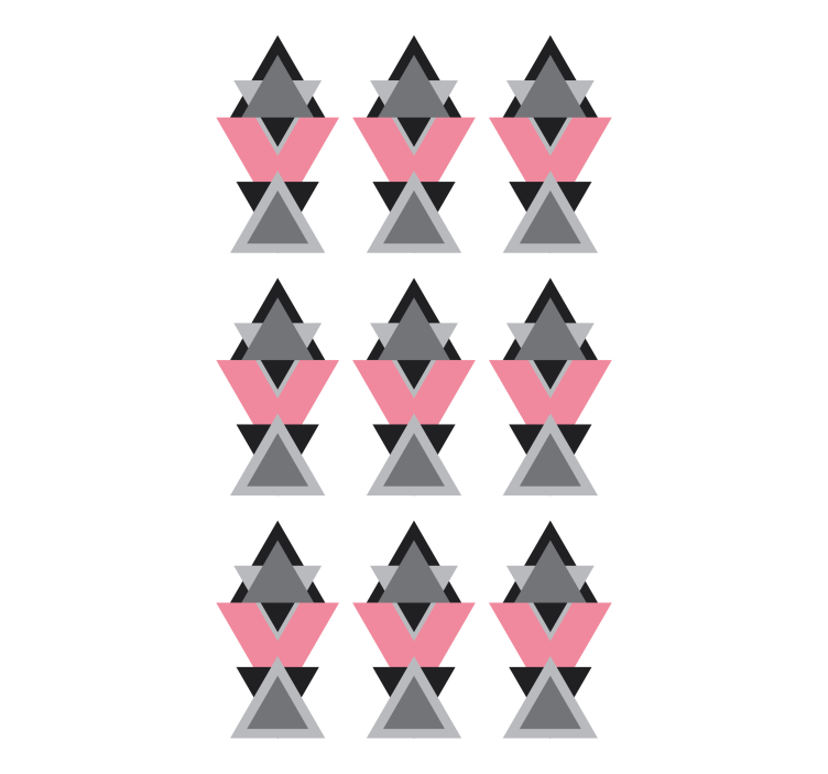 Geometric Triangular Shapes modern roller blind - TenStickers