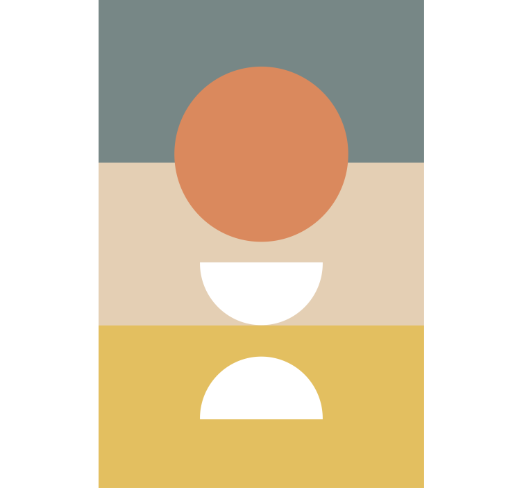 Geometric Shapes Arrangement modern roller blind - TenStickers