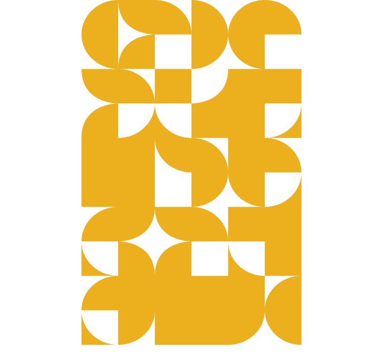 Abstract Geometric Forms modern roller blind - TenStickers