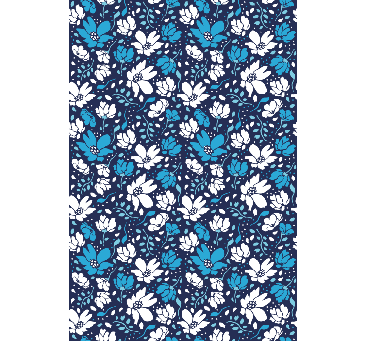 Floral Theme Style flowers and plants roller blind - TenStickers