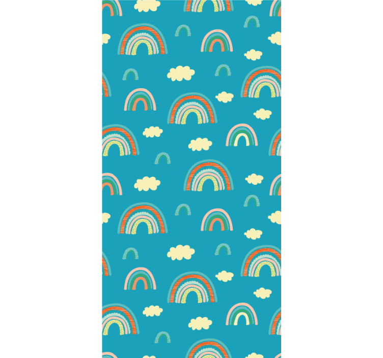 Lively rainbow motif children room roller blind - TenStickers