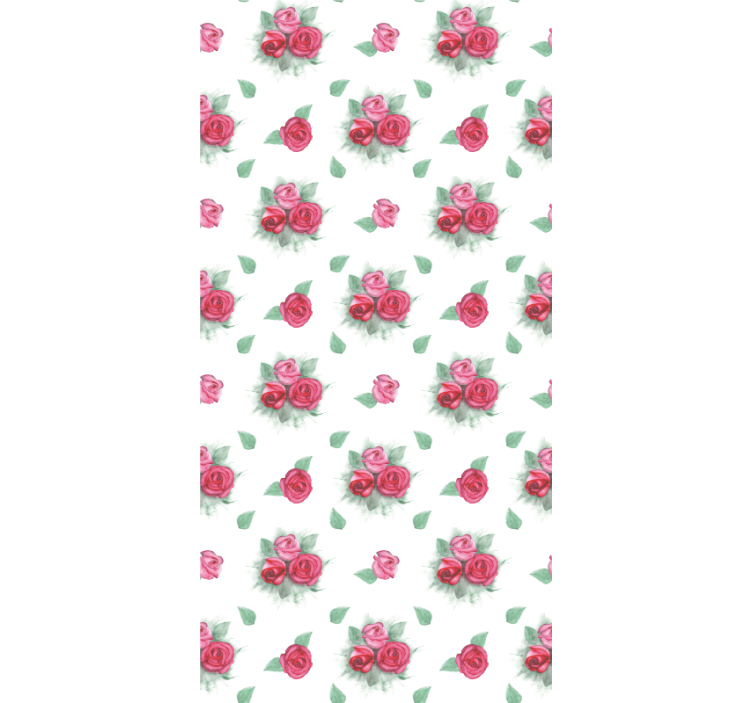 Roses With Leaves flowers and plants roller blind - TenStickers