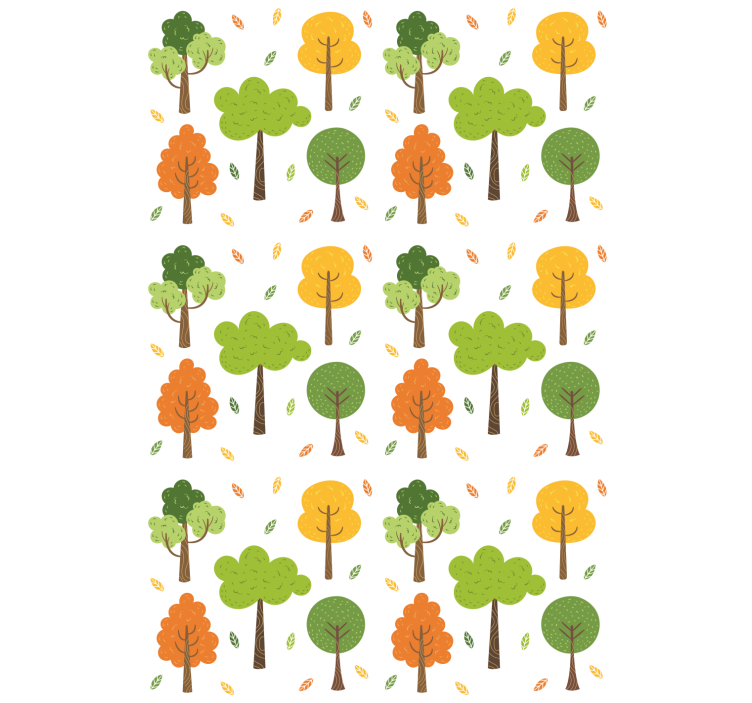 Colorful trees Modern blind - TenStickers