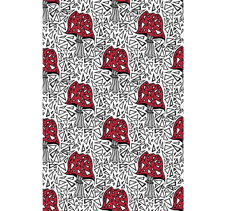 Abstract mushroom pattern original roller blind - TenStickers