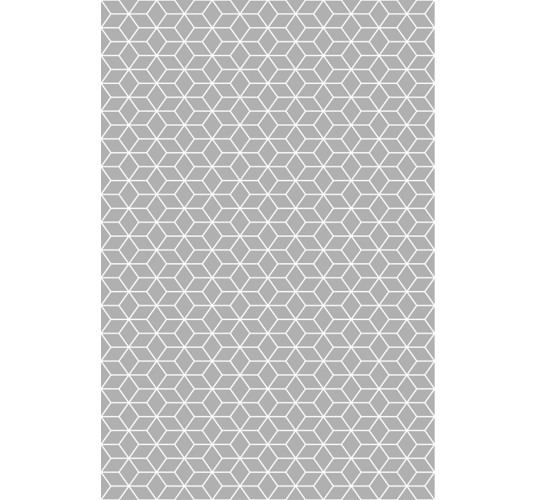 Texture and pattern roller blind in hexagonal grey - TenStickers