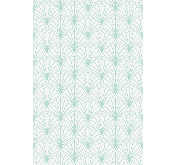 Geometric green leaf design texture and pattern roller blind - TenStickers