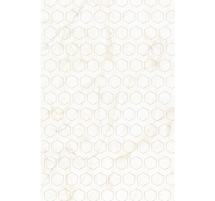 White/beige ornamental flower Bathroom blind - TenStickers