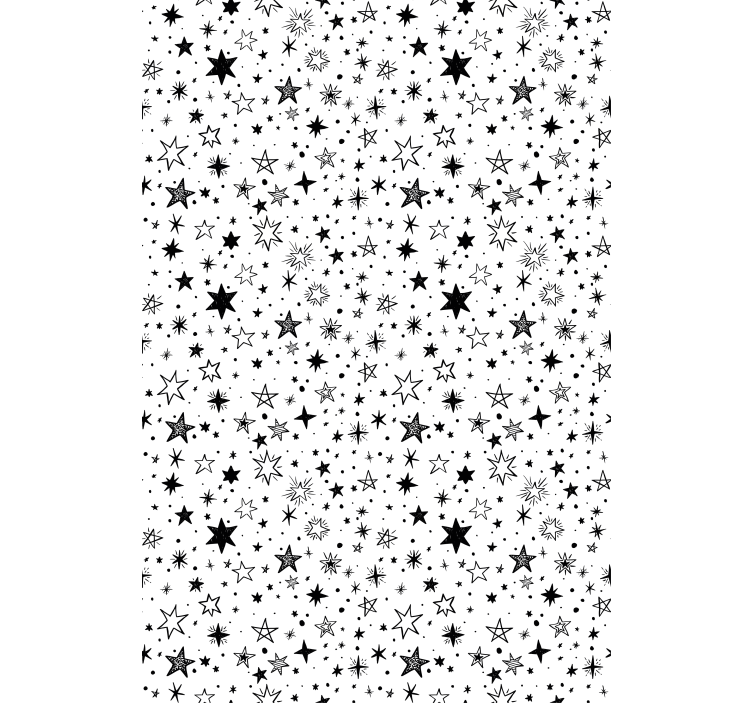 Starry night pattern teenage bedroom roller blind - TenStickers