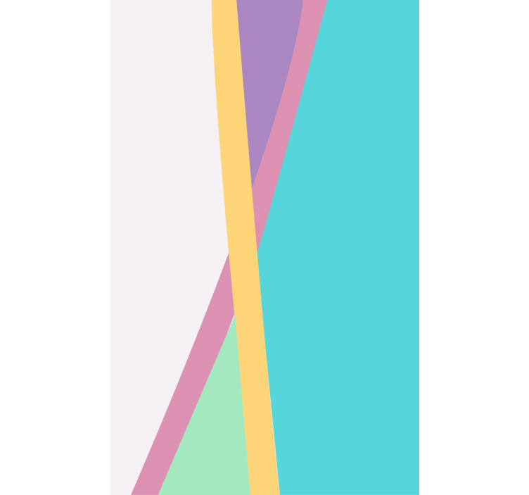 Geometric colorful patterns modern roller blind - TenStickers