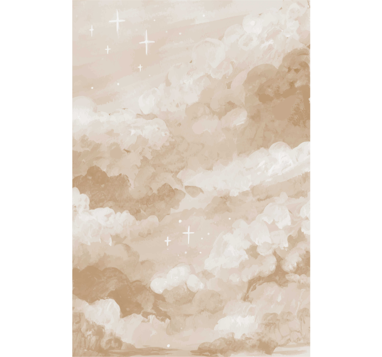 Light brown abstract painting Cloud blind - TenStickers